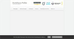 Desktop Screenshot of polke.at